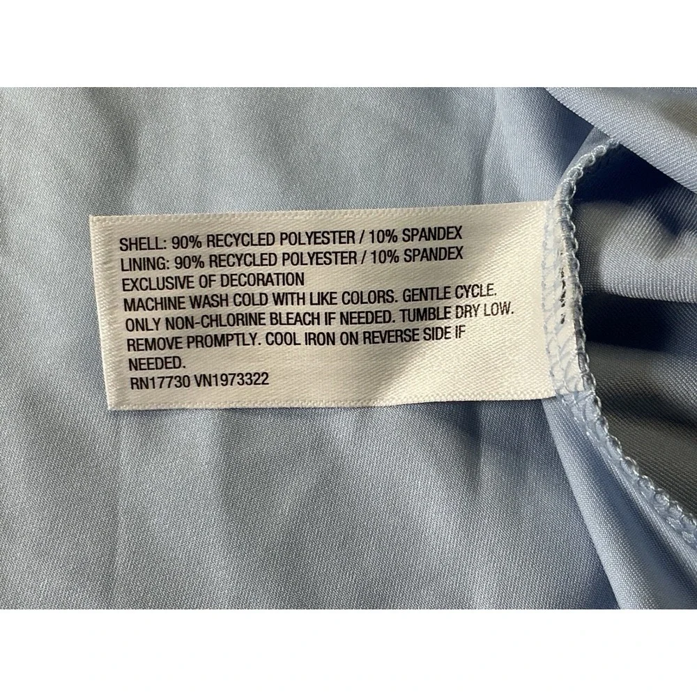 Wild Fable Womens XL Satin Cami Top Blue Lace Trim Y2K Spaghetti Strap NWT‎